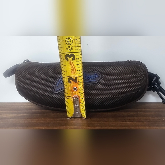 **$OLD**Maui Jim Hard Brown Sunglasses Glasses Zipper Clamshell Sport Clip - Picture 10 of 10